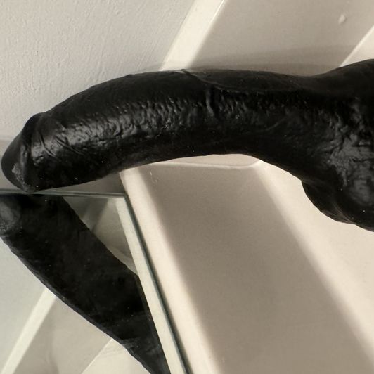 8 inch black dildo