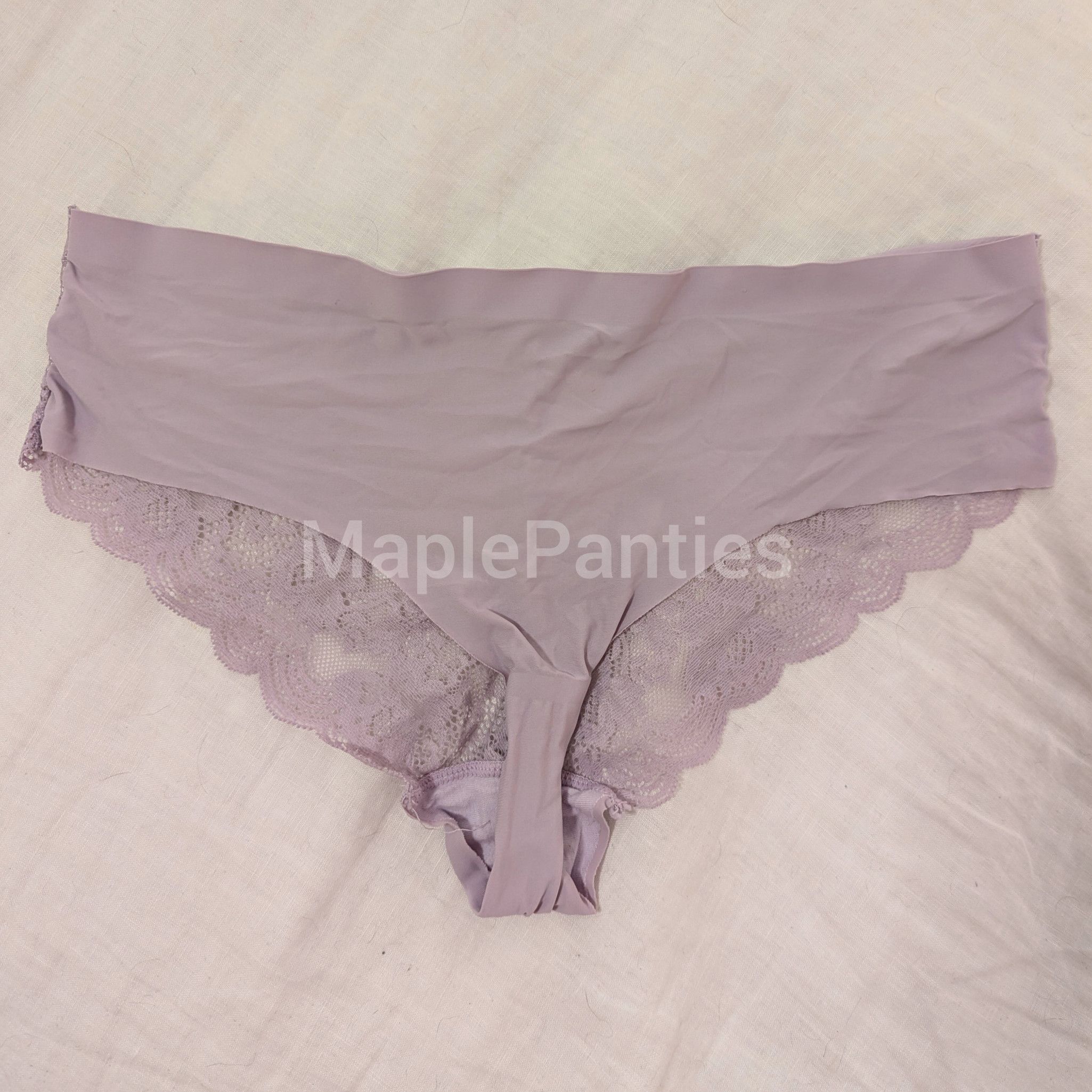 Lilac cheeky panties with lacey back