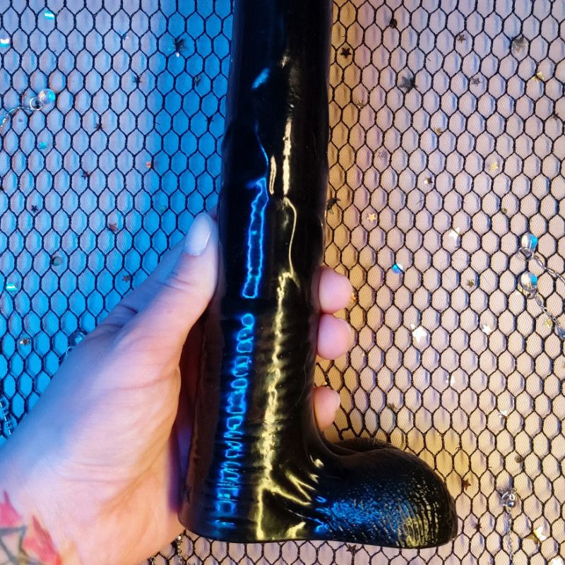 Big long Black anal toy