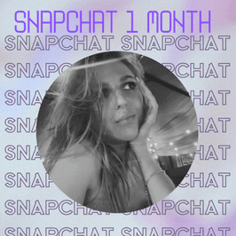 Snapchat for 1 month!