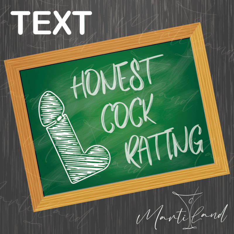 TEXT HONEST COCK RATING