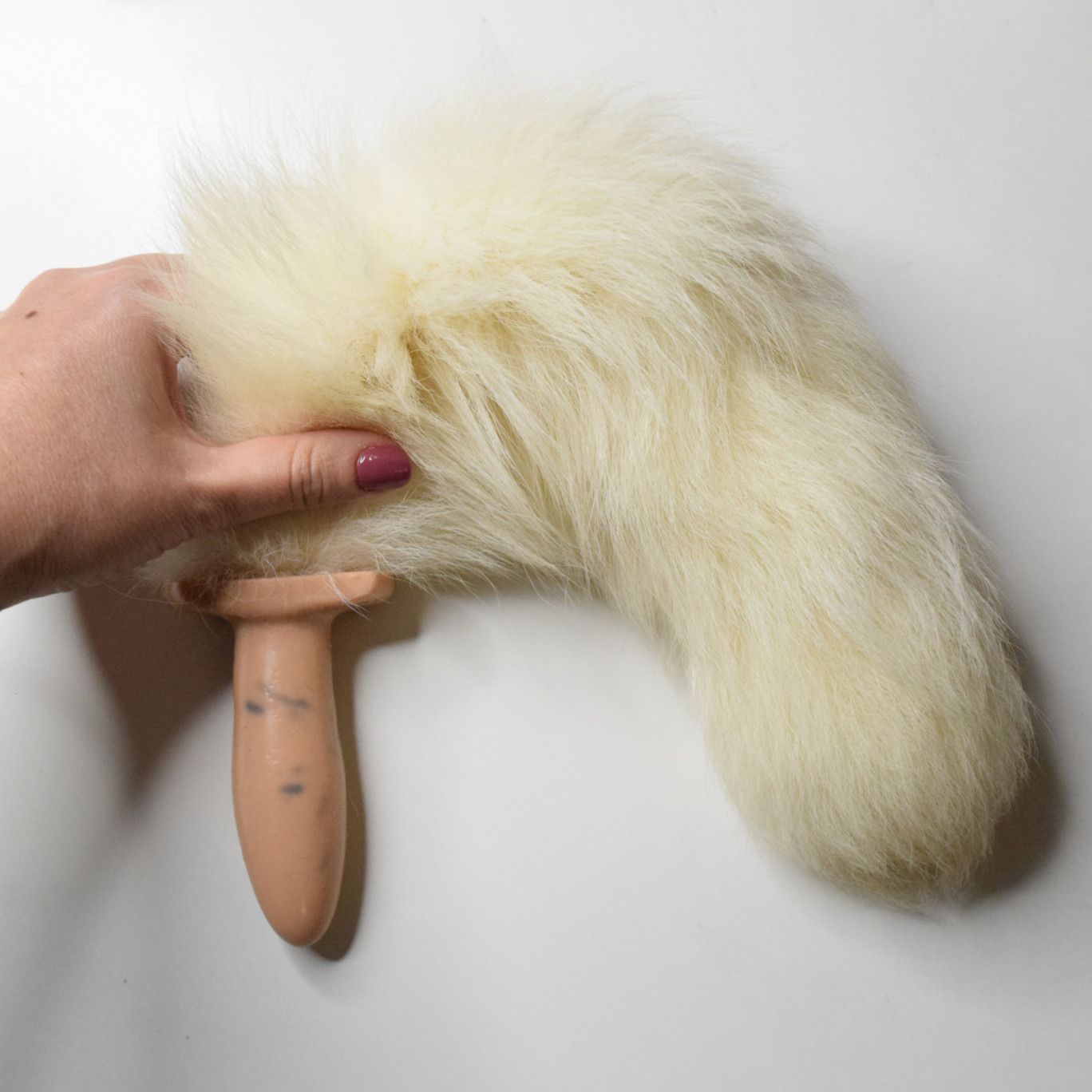 Buttplug small with real fox tail