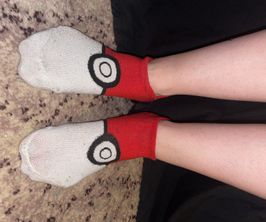 Pokeball socks