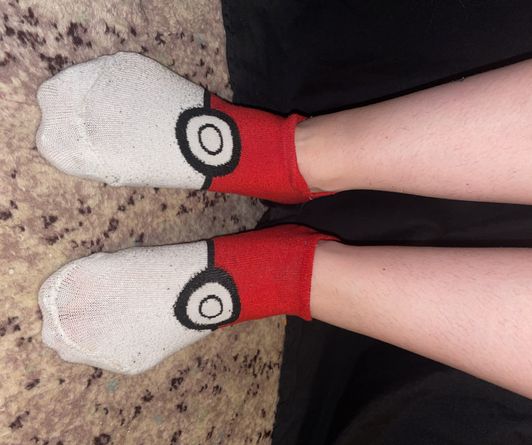 Pokeball socks