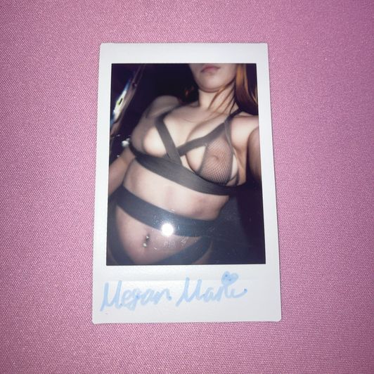 Fishnet Lingerie Polaroid