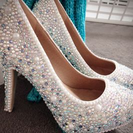 Custom sparkly heels