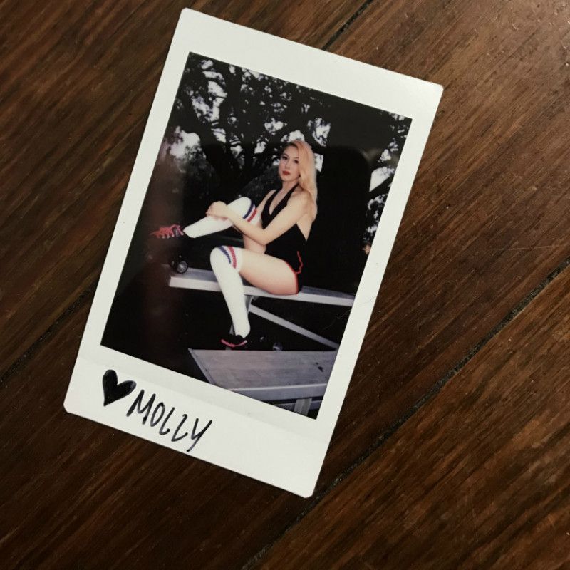 Roller Girl polaroid signed