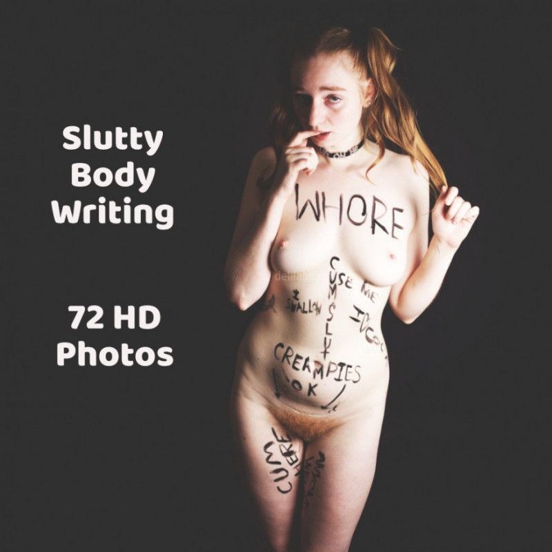 Slutty Body Writing Photoset