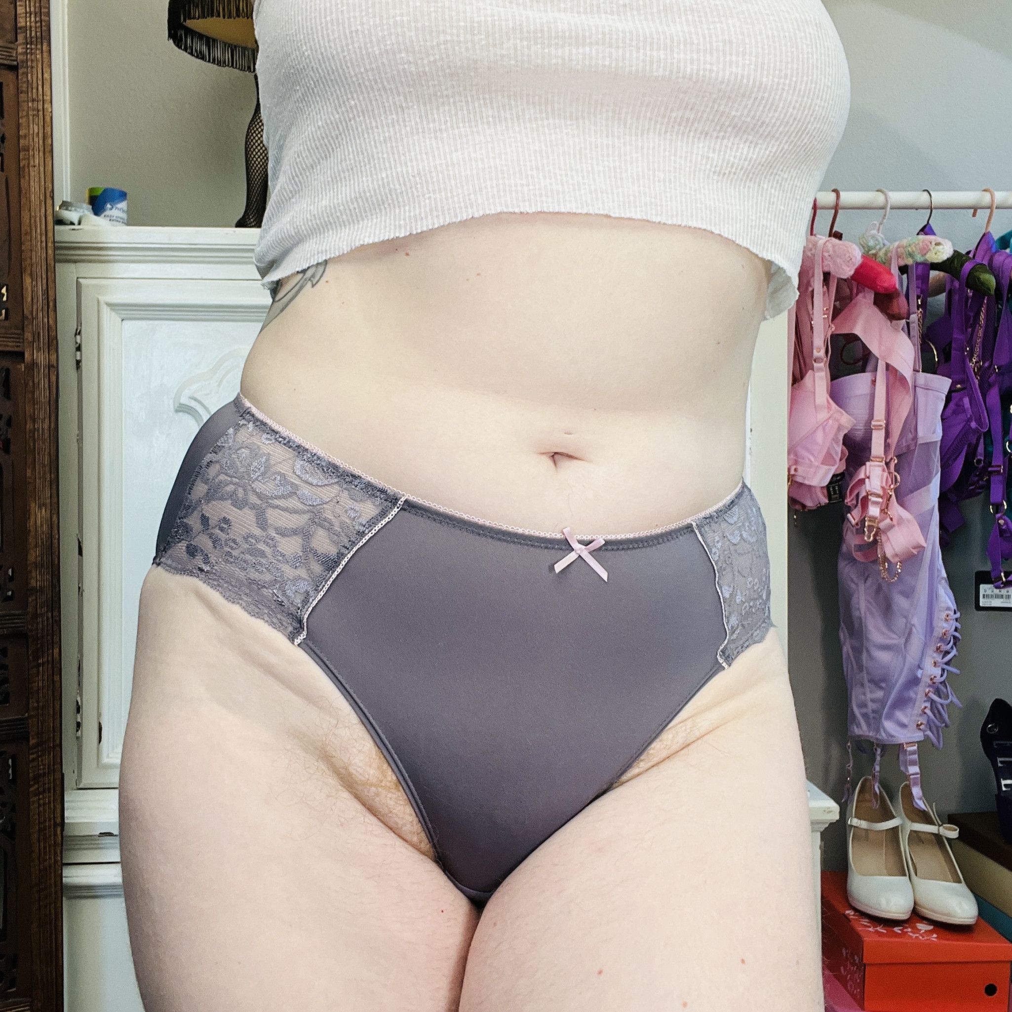 Gray Full Back Panty