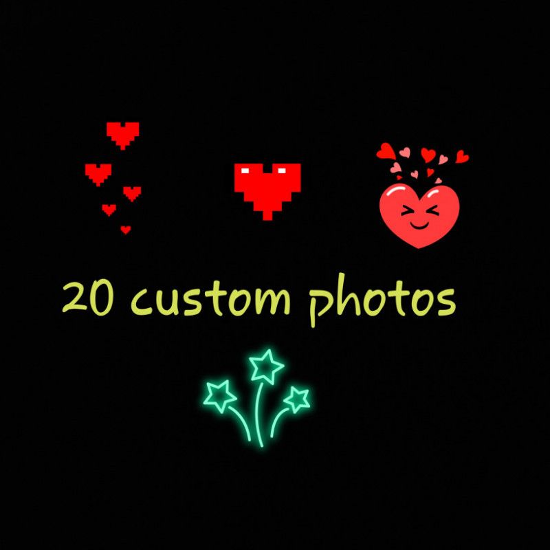 20 custom photos