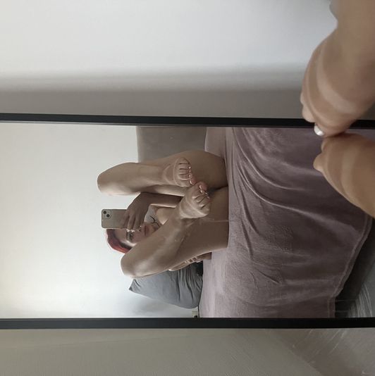 My sexy feet and toes topless