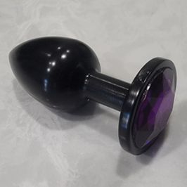 Purple Jeweled butt plug