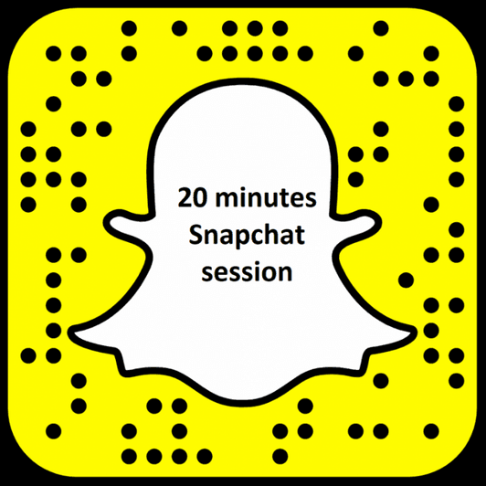 20 min Snapchat session