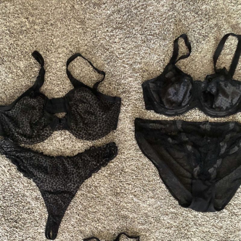 Black Bra And Panty Set