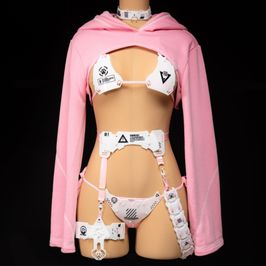 Spoil me with this Pink Cyper Neko Lingerie set!