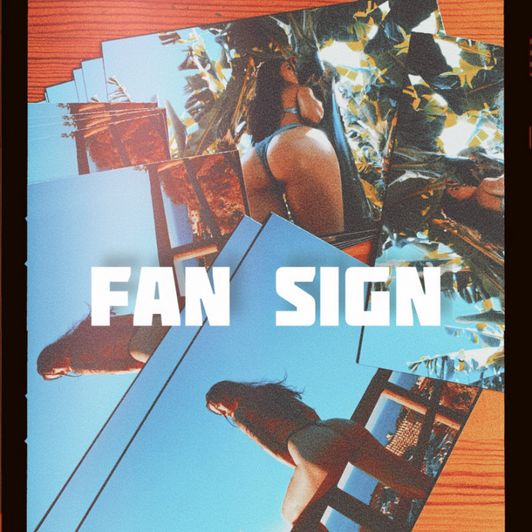 FAN SIGNED PICTURE