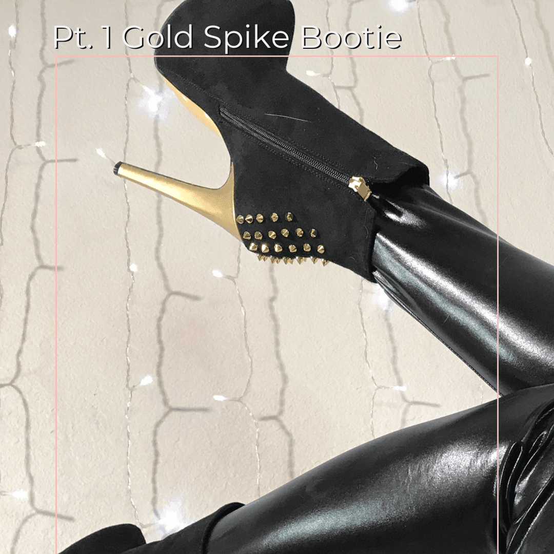 Pt 1 Gold Spike Bootie Set