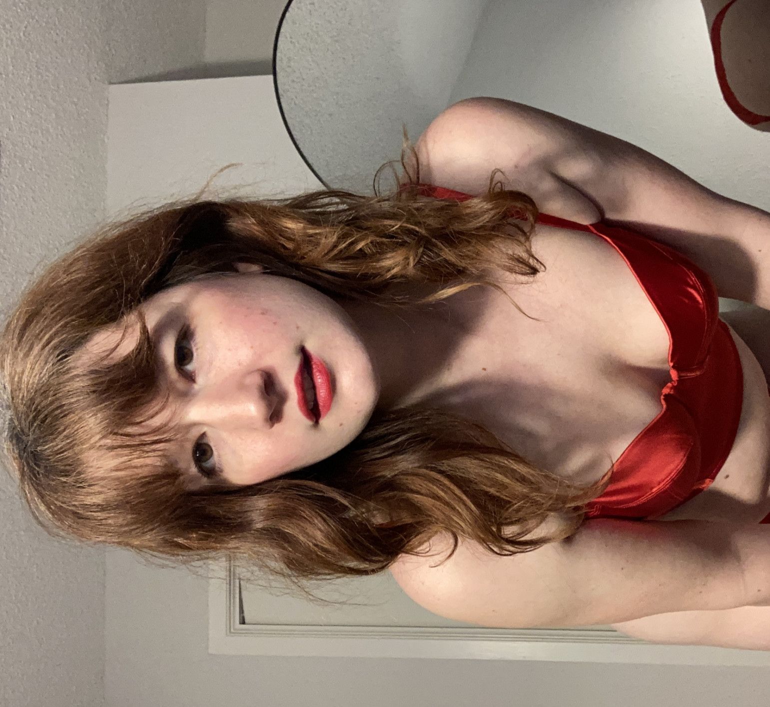 Red Lingerie Photo Set for Valentines