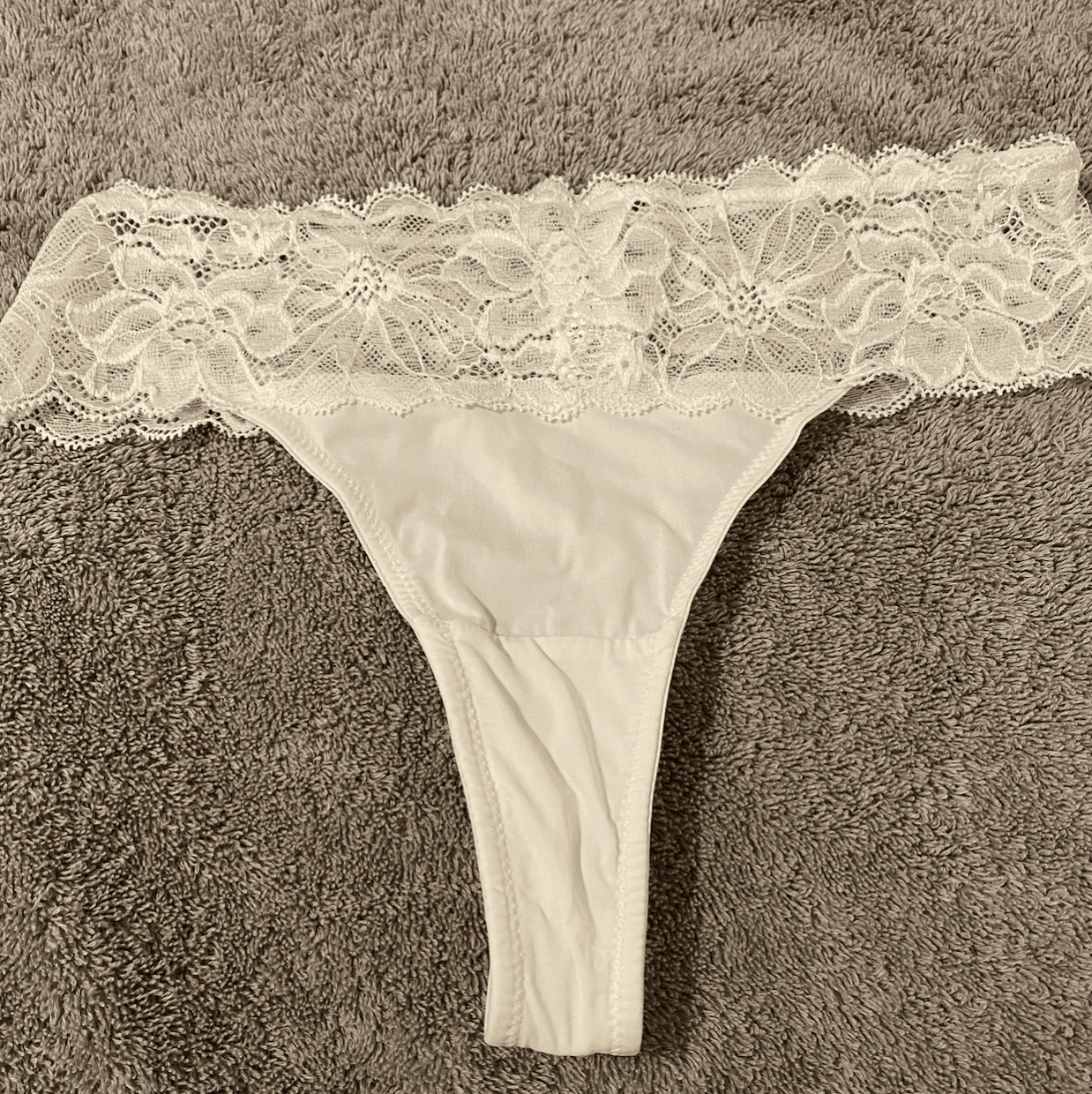 Worn Lace Thongs!