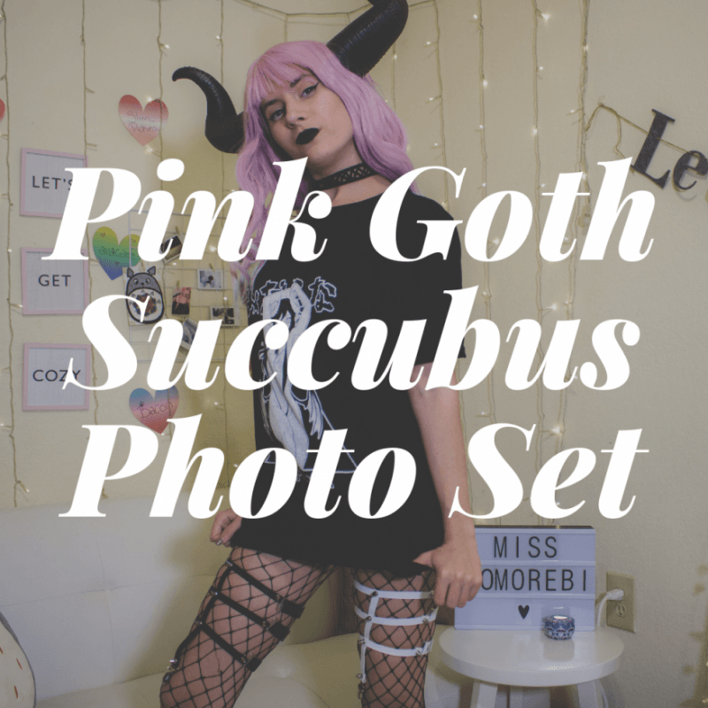 Pink Goth Succubus Photo Set