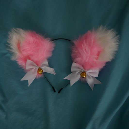Pink Fuzzy Ears Headband