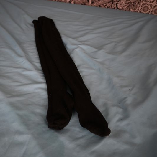 Plain Black Long Socks