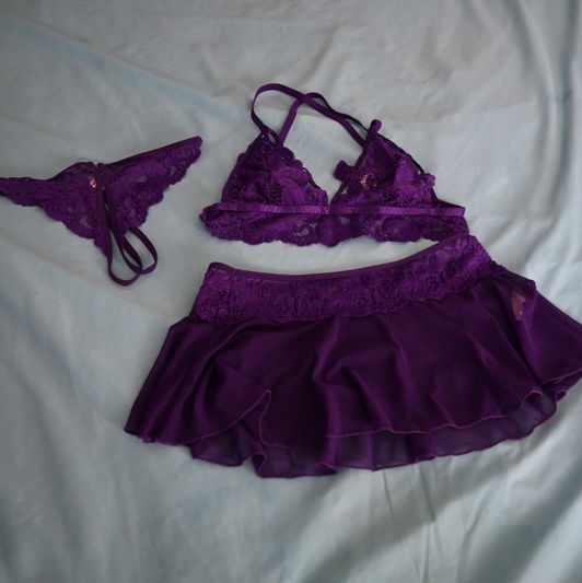 Purple Lingerie Set