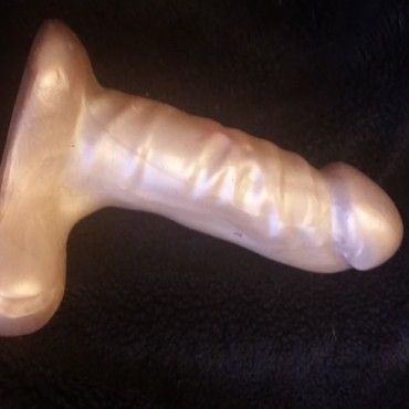 Shiny White Dildo