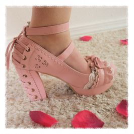 Pink Bow Lace Princess Shoes