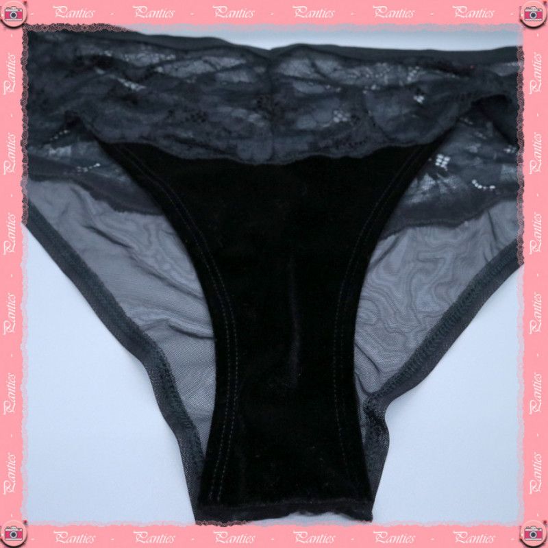 Black Velvet VS Mesh Panty