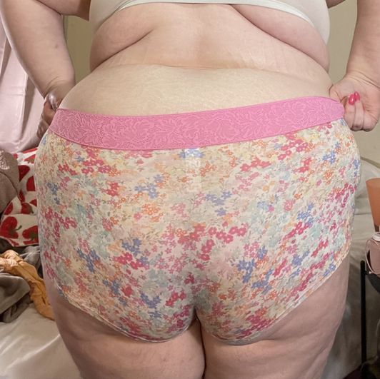 Pink Floral Panties