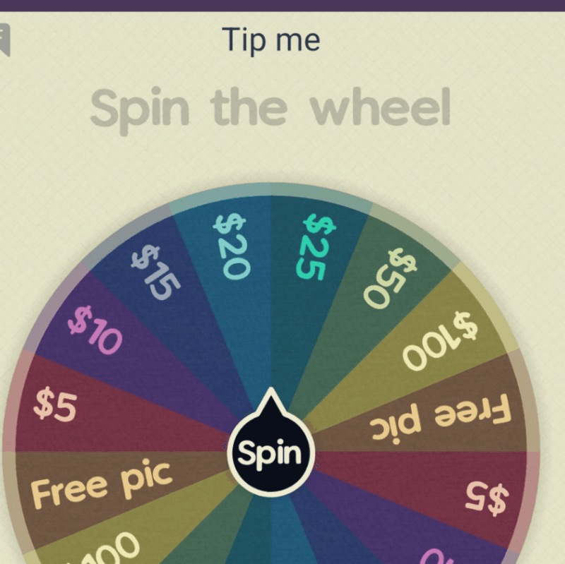 Spin the wheel for me