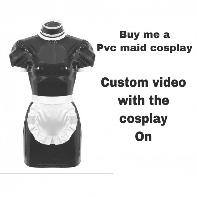 Buy me a Pvc maid cosplay