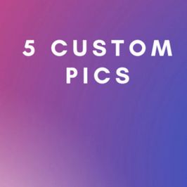 5 photos custom photo set