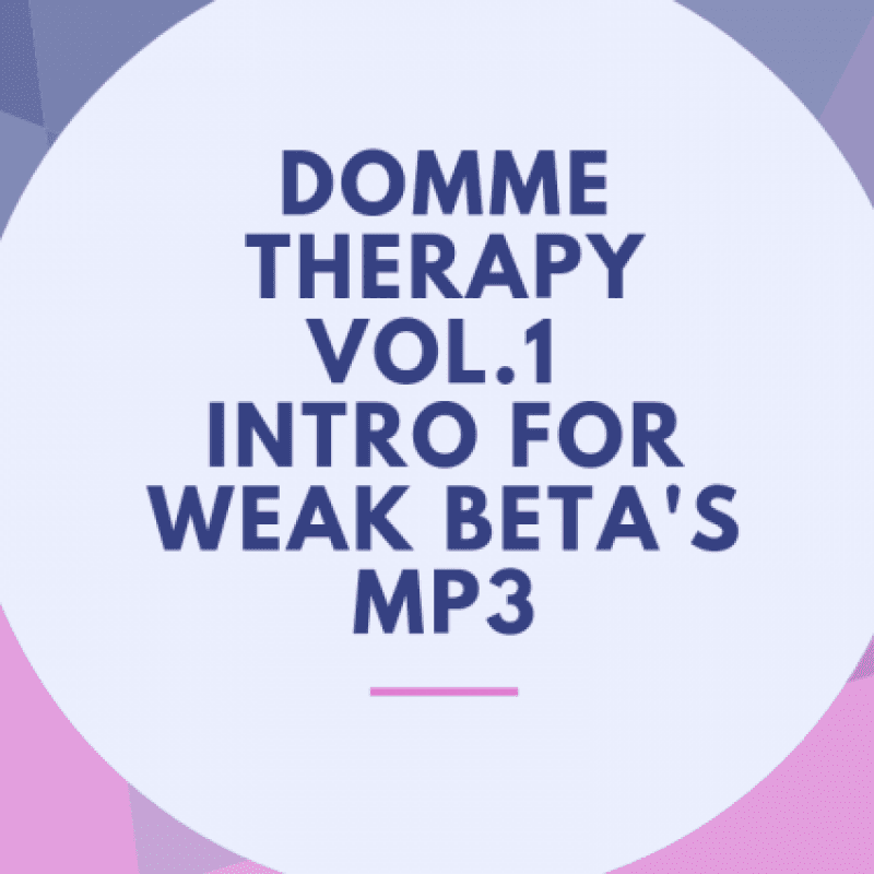 Domme Therapy Vol 1 MP3