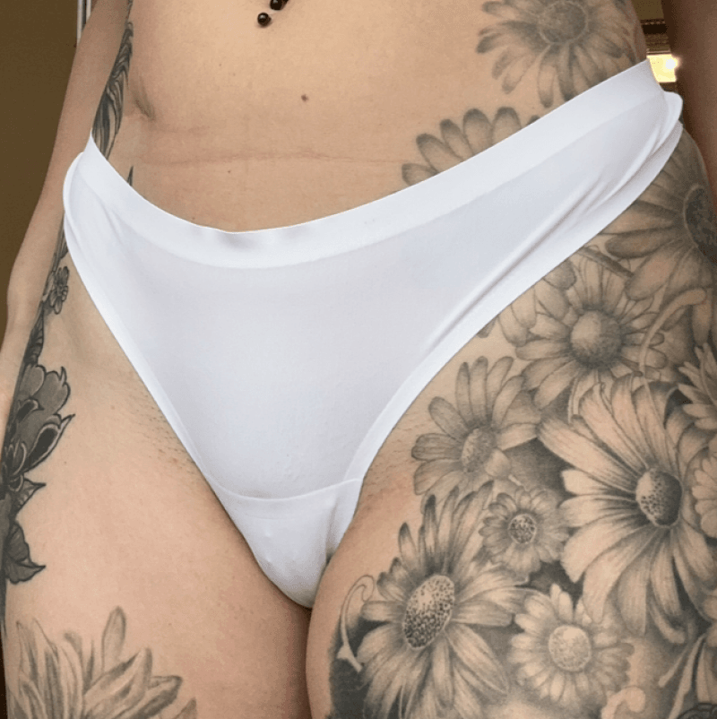 White thong