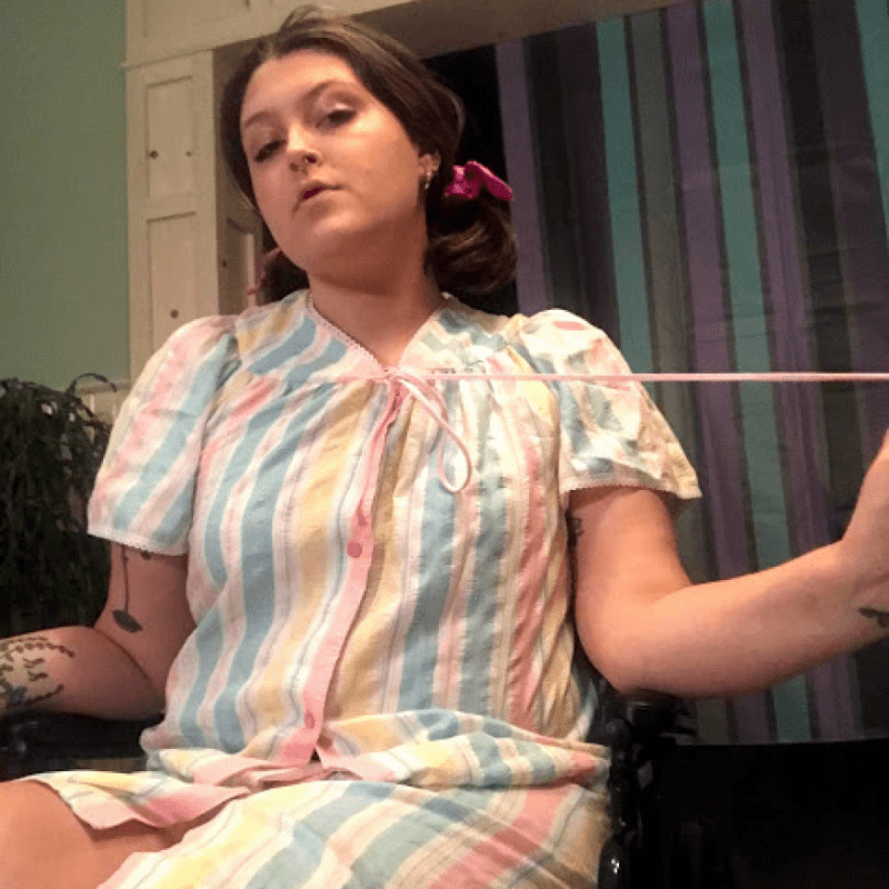 Nightgown in my Wheelchair Photo Set