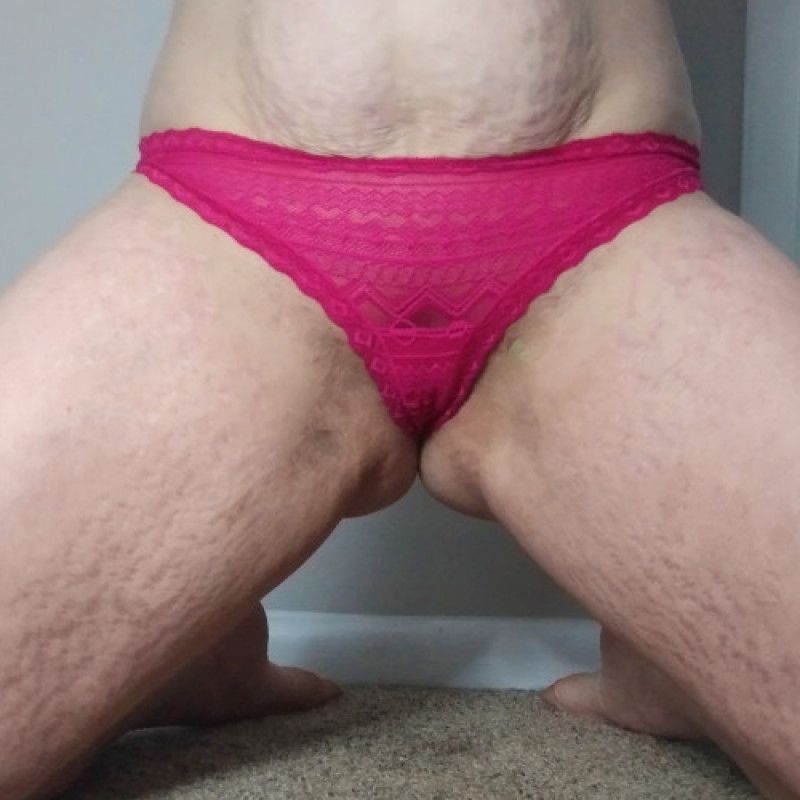 Hot Pink Lace Thong