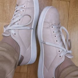 Pink and White Girly Sneakers