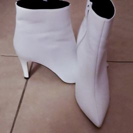 White Pointy Booties