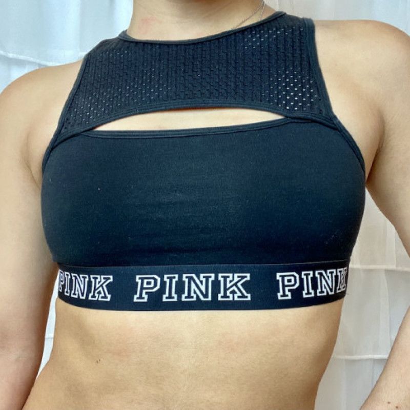 VS Black Mesh Sports Bra