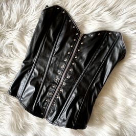 Black Zipper Corset