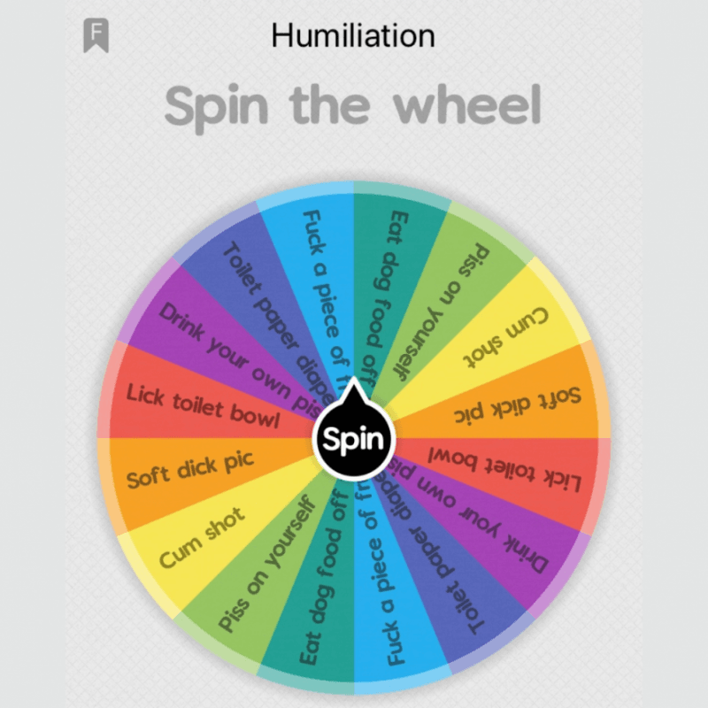 Spin the Wheel: Humiliation