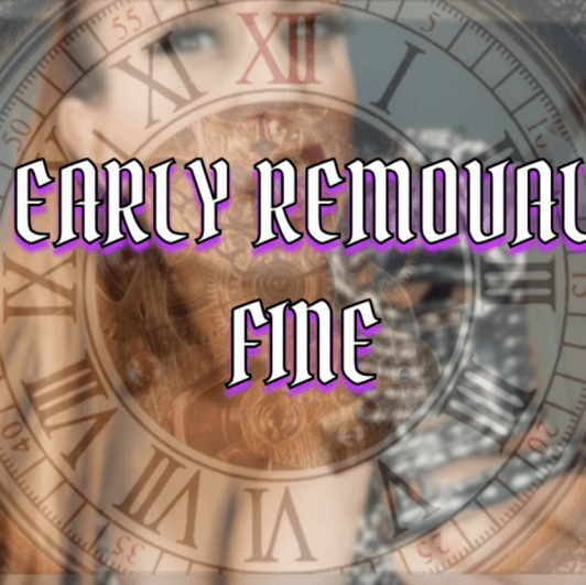 Early Removal Chastity Fine