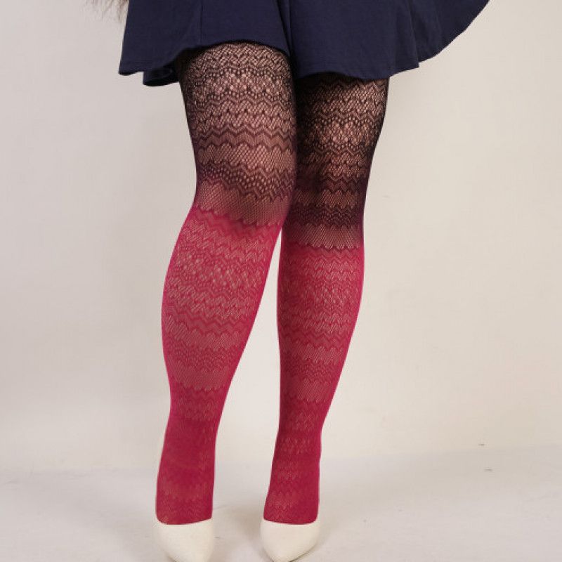 Gradient lace pantyhose