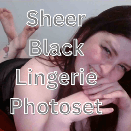 Sheer Black Lingerie Photoset