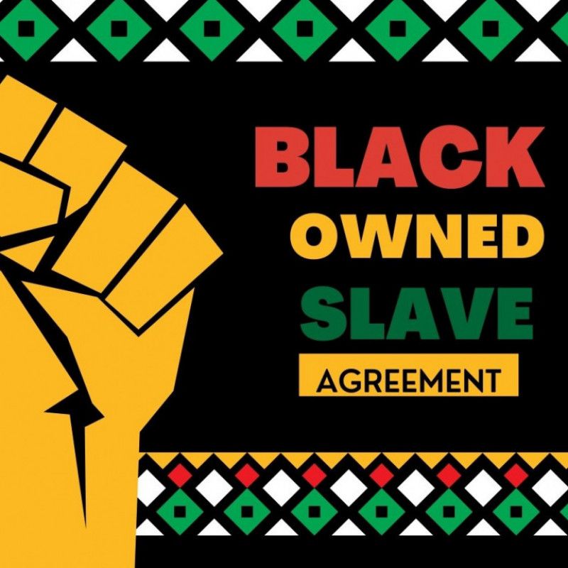 Black owned slave agreement