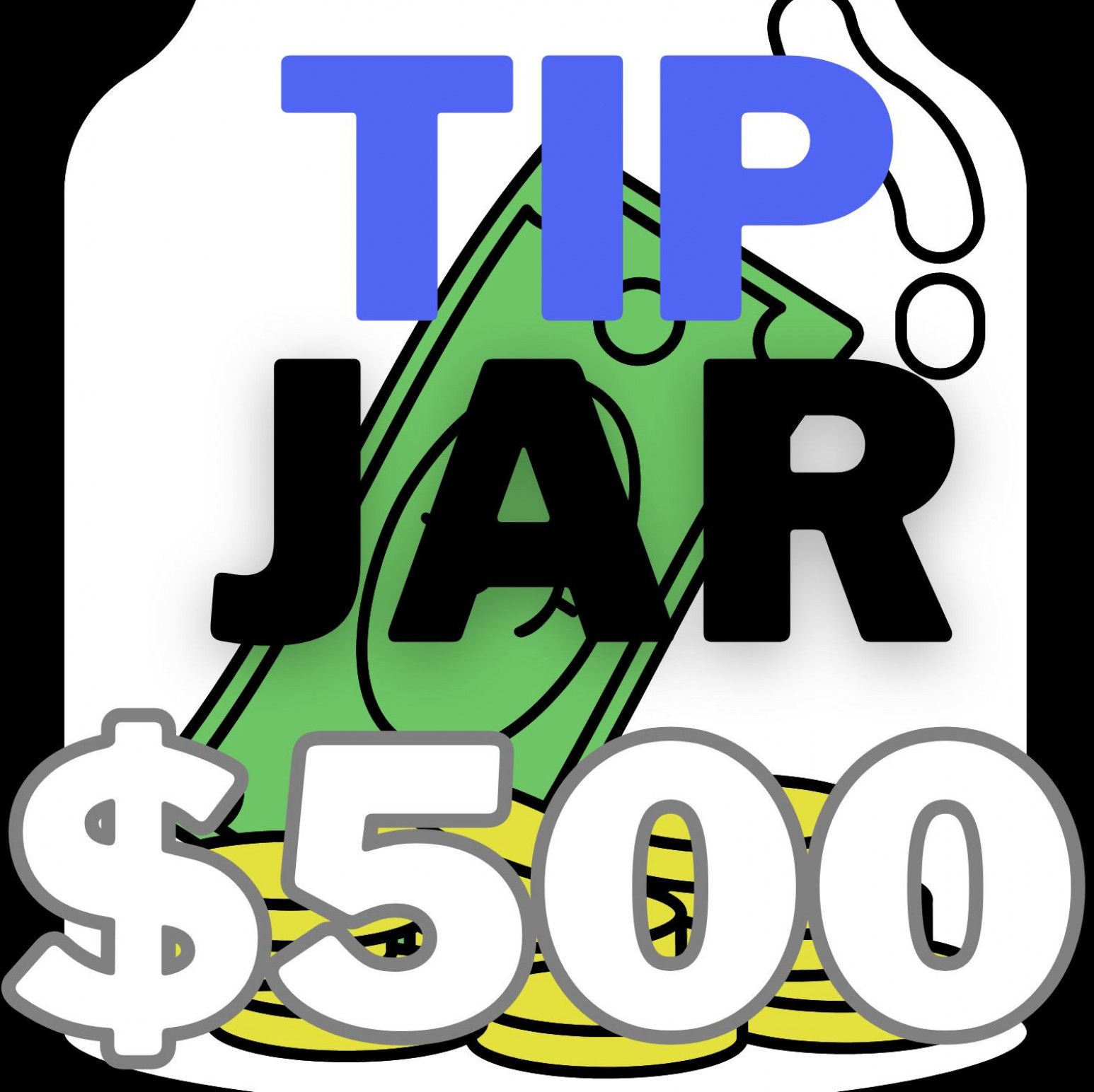 Tip jar 500