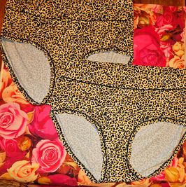 Yellow tone leopard polyfiber 4x briefs