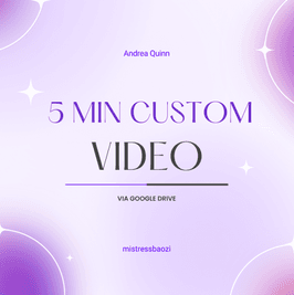 5 Minute Custom Video